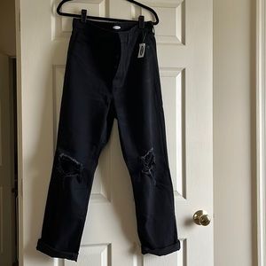 Old Navy Black Boyfriend Jean 10 Tall